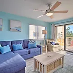 Ocean-View Condo With Deck, Steps To Carolina Beach!