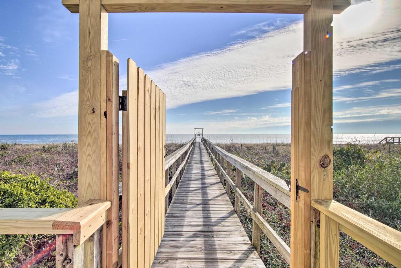 Ocean-view With Deck, Steps To Carolina Beach! *