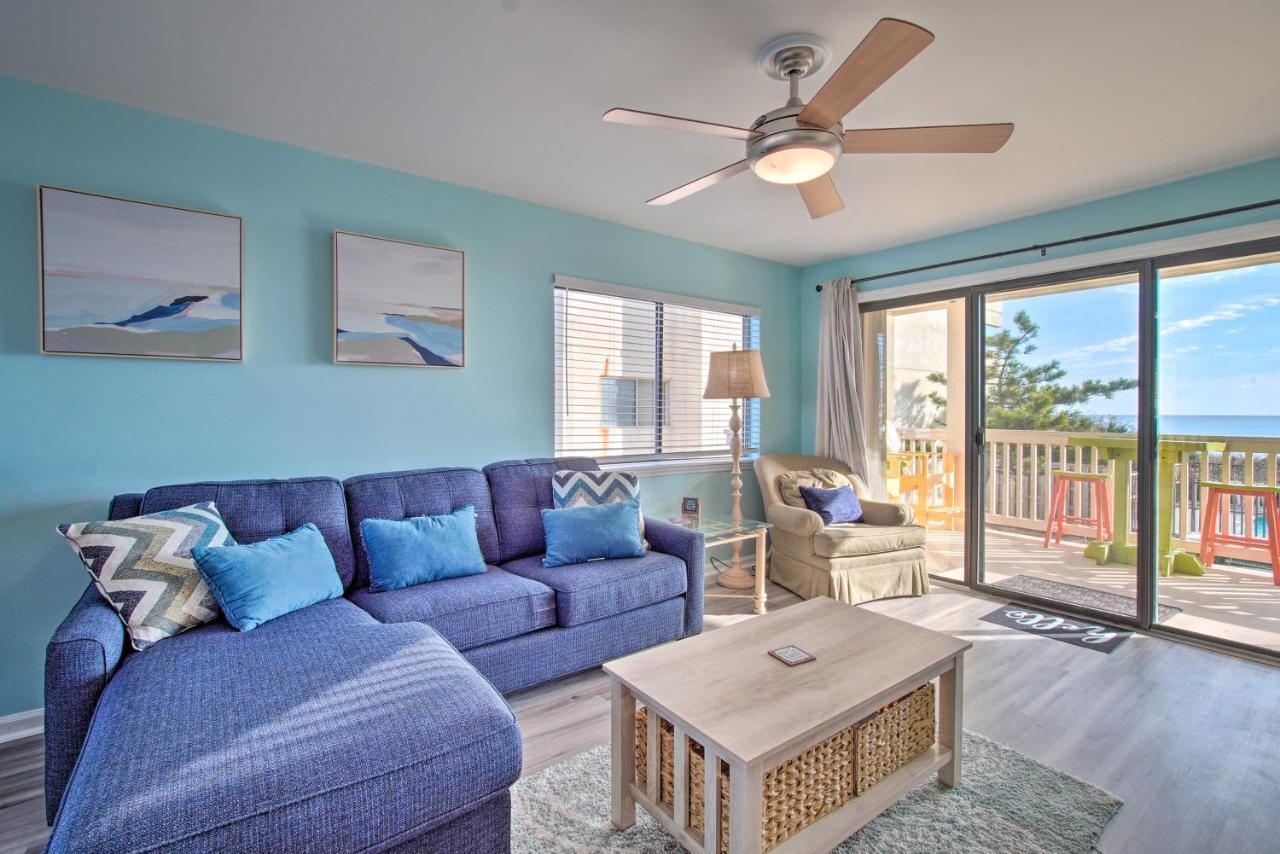 Ocean-view With Deck, Steps To Carolina Beach!