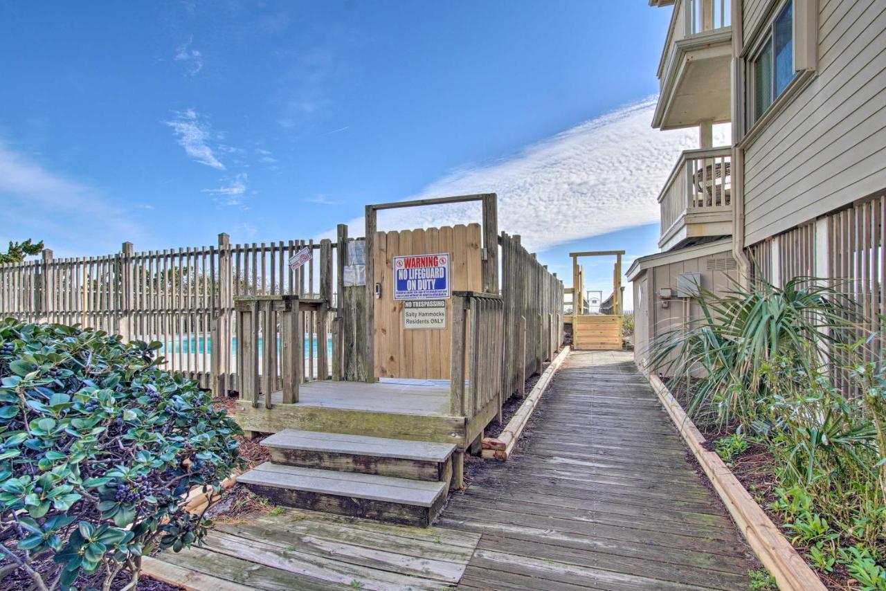 Apartment Ocean-view With Deck, Steps To Carolina Beach!